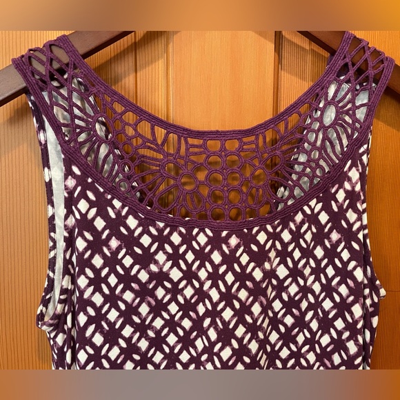 Merona purple and white dress - M - Picture 6 of 7